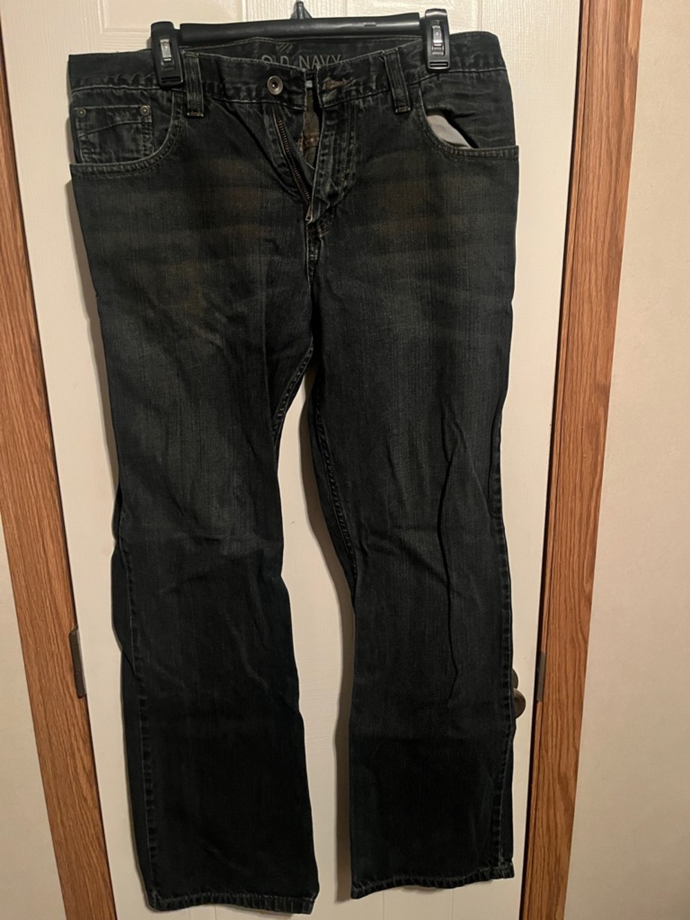 Old Navy Women's Black Straight-Leg Jeans